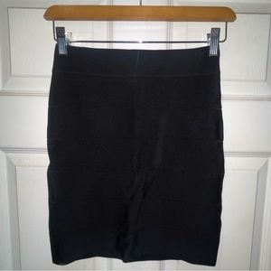 Bebe mini bandage skirt black size small